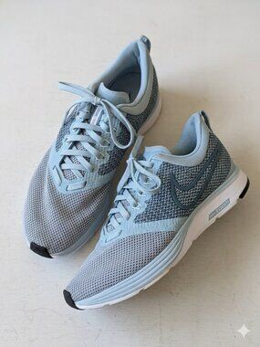 Nike Zoom Strike Blue Mesh Running Athletic Sneakers - Size 8